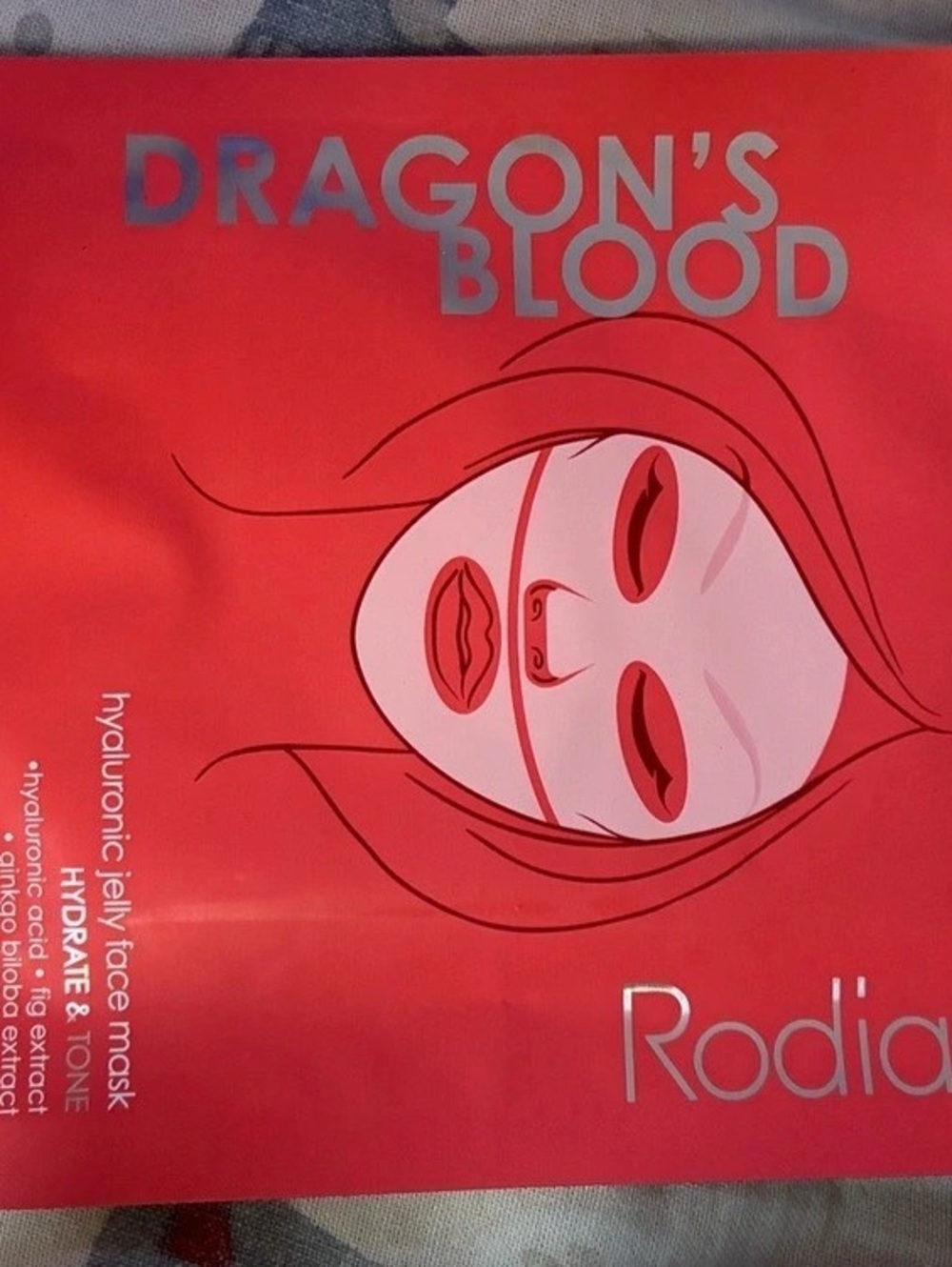 Rodial Dragon's Blood Hyaluronic Jelly Face Mask 34g exp 28/07/2028